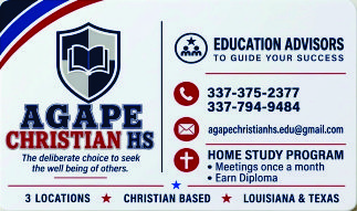 Agape HS Ad