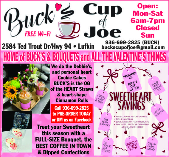 Buck's Cup Of Joe Ad