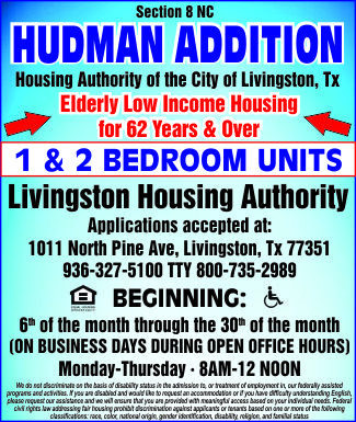 Livingston Housing Ad