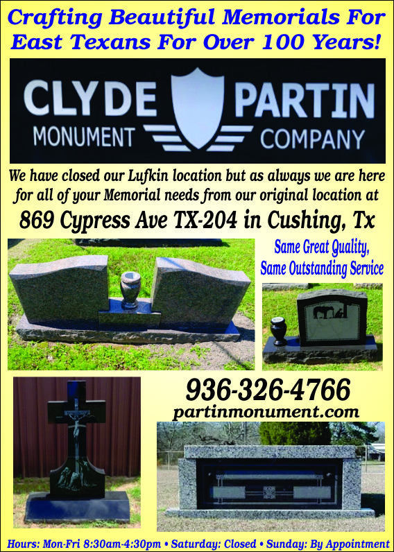 Partin Monument Ad