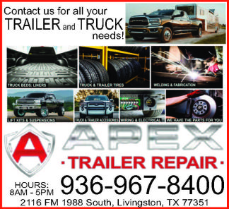 Apex Trailer Repair Ad