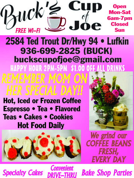 Buck's Cup Of Joe Ad