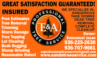 E&A Tree Service Professionals Ad
