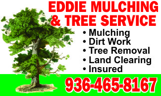 Eddie Mulching & Tree Service Ad