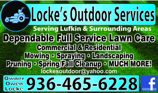 Locke's Outdoor Services Ad