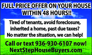 Next Step House Buyers Ad
