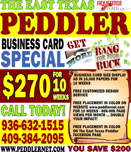 Peddler 2x2 Special Ad