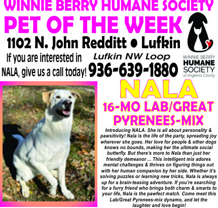 Winnie Berry Pet of the Week Ad